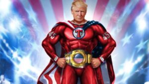 Trump super eroe NFT