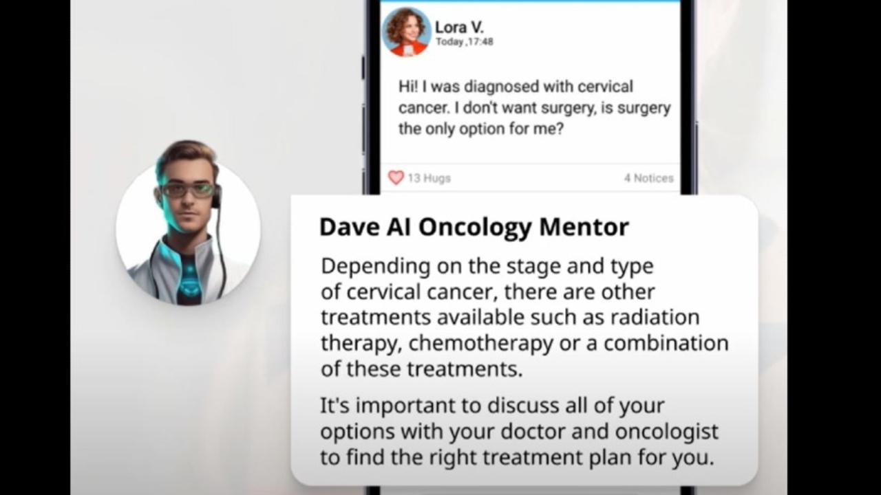 11"Dave", chatbot dedicato interamente ai malati oncologici