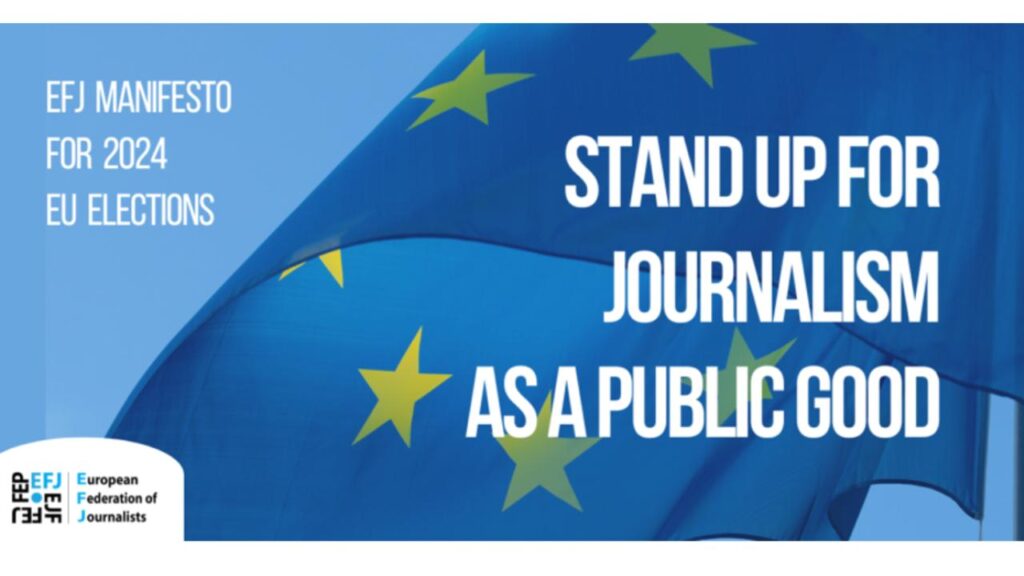 Manifesto per difendere la libertà di stampa della Federazione europea dei giornalisti