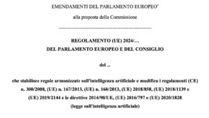 Legge Ue intelligenza artificiale - Marzo 2023
